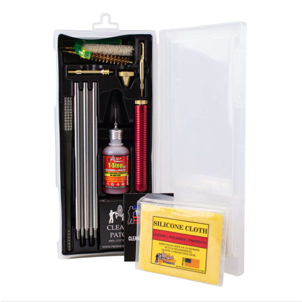 Cleaning Equipment Pro Shot Products 4.50" 9MM/35 CAL RIFLE BOX CLEANING KIT